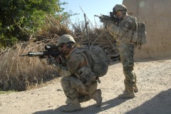 British infantrymen on patrol in Afghanistan